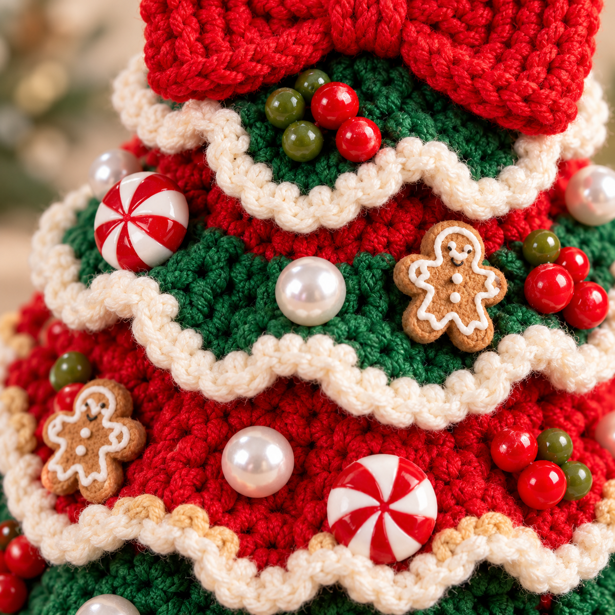 5-in-1 Christmas Tree Crochet Pattern Bundle PDF – Reindeer, Snowman & More