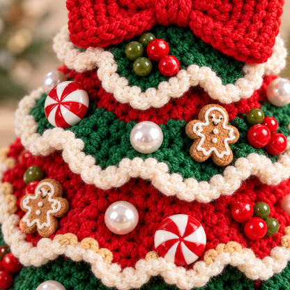 5-in-1 Christmas Tree Crochet Pattern Bundle PDF – Reindeer, Snowman & More