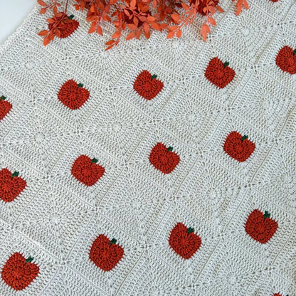 Pumpkin Granny Square Blanket Crochet Pattern PDF – Fall Blanket