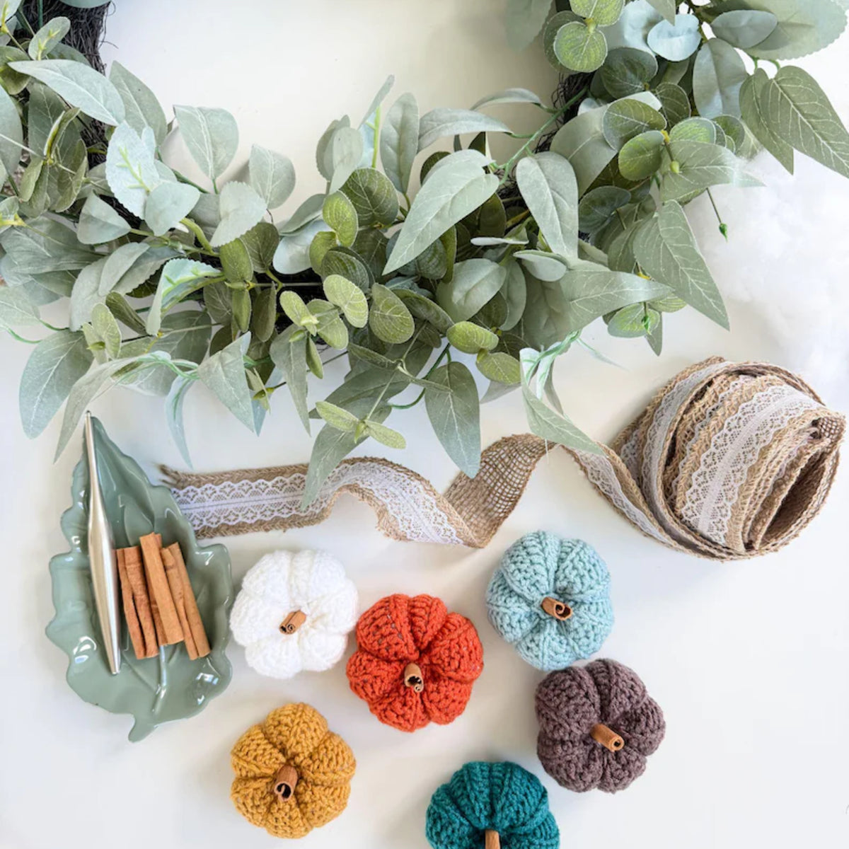 Crochet Pumpkin Pattern PDF – 6 Sizes for Easy Fall Decor