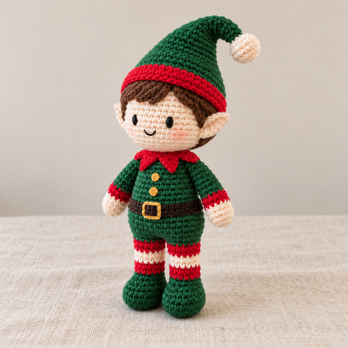 5 Christmas Crochet Doll Patterns PDF – Santa, Elf & Reindeer Bundle