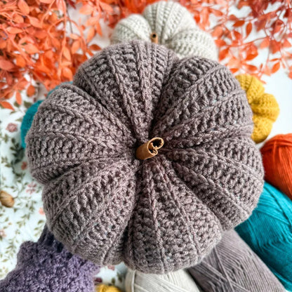 Crochet Pumpkin Pattern PDF – 6 Sizes for Easy Fall Decor