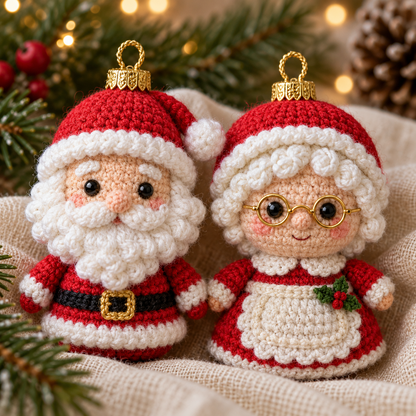 20 Christmas Ornament Crochet Patterns PDF – Beginner Amigurumi Baubles Bundle