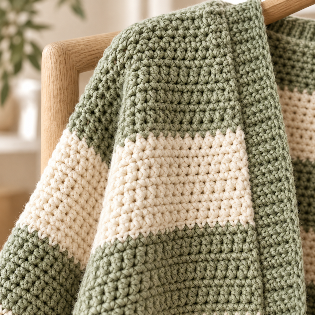 Oversized Chunky Cardigan Crochet Pattern PDF – Striped Sweater