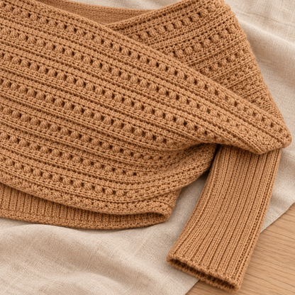 Crochet Sweater Scarf Pattern PDF, Sleeved Wrap Crochet Pattern, Adult XS–5XL