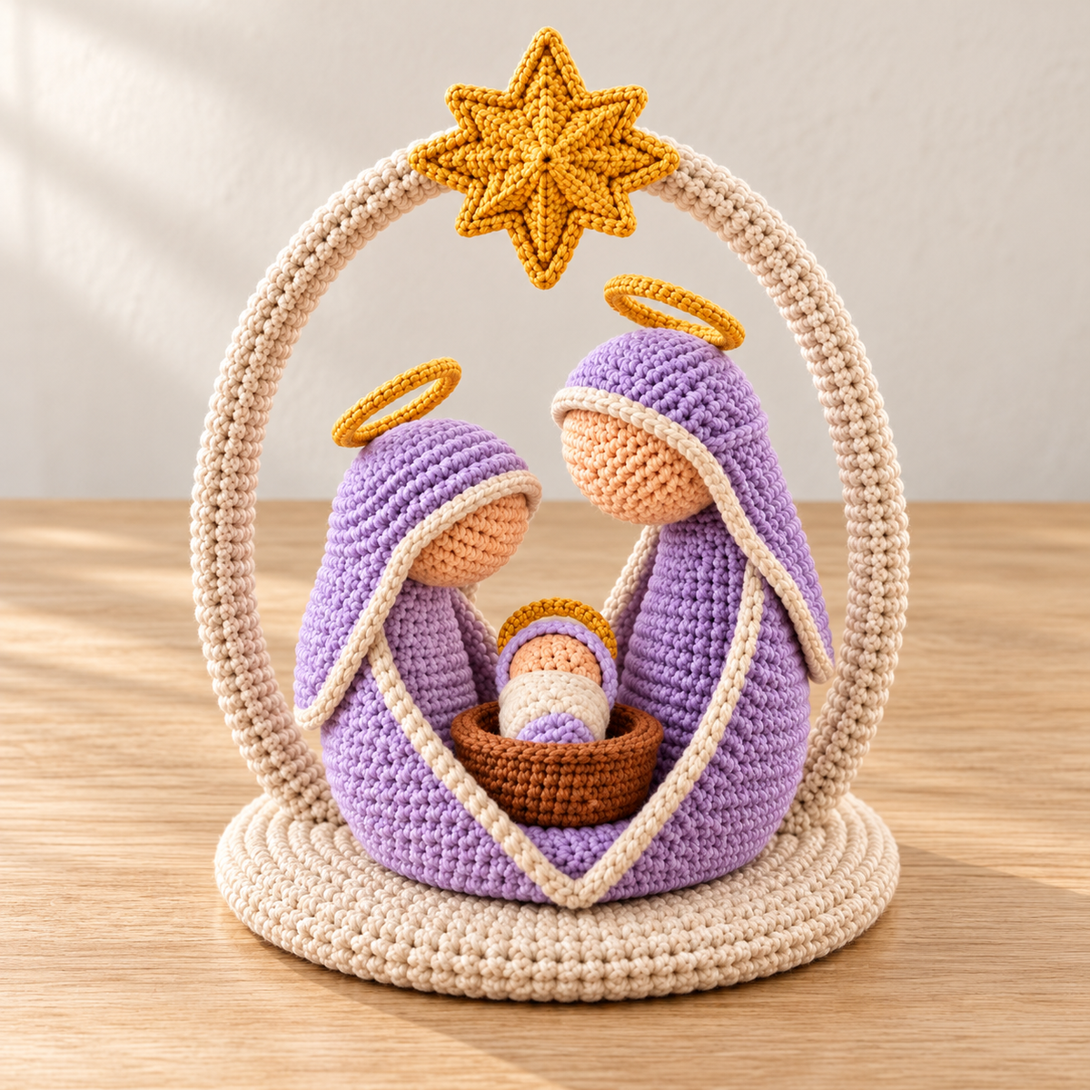Crochet Nativity Scene Pattern PDF – Holy Family Amigurumi Set