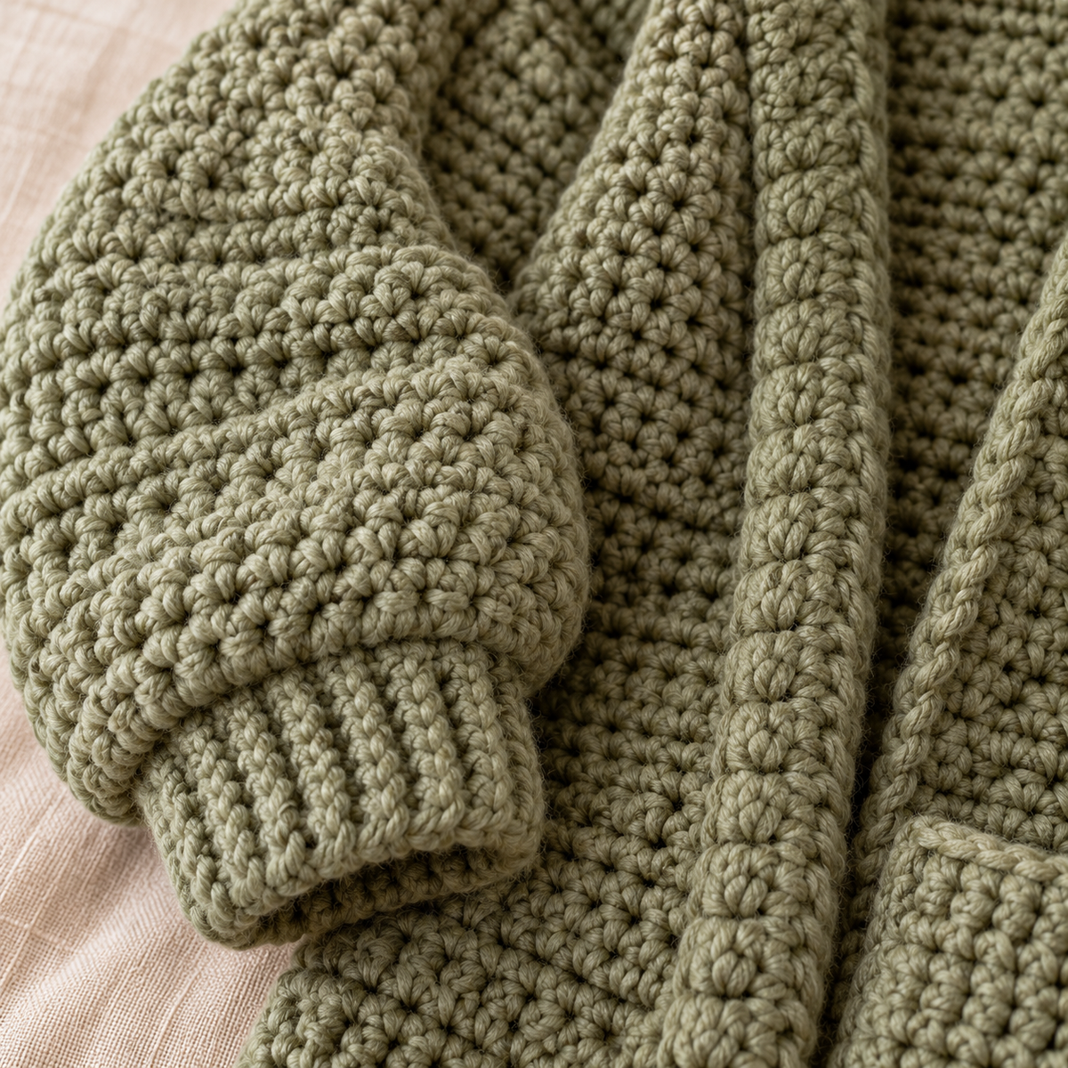 Chunky Crochet Cardigan Pattern PDF, Oversized Hooded Jacket, Balloon Sleeve Sweater