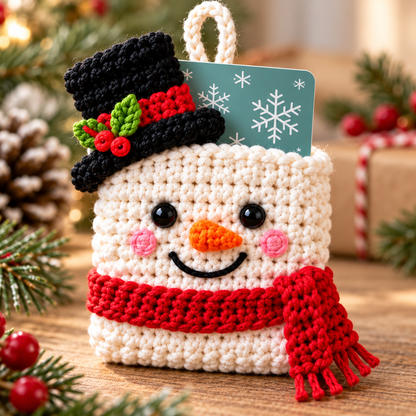 8 Christmas Gift Card Holder Crochet Patterns PDF – Ornament Bundle