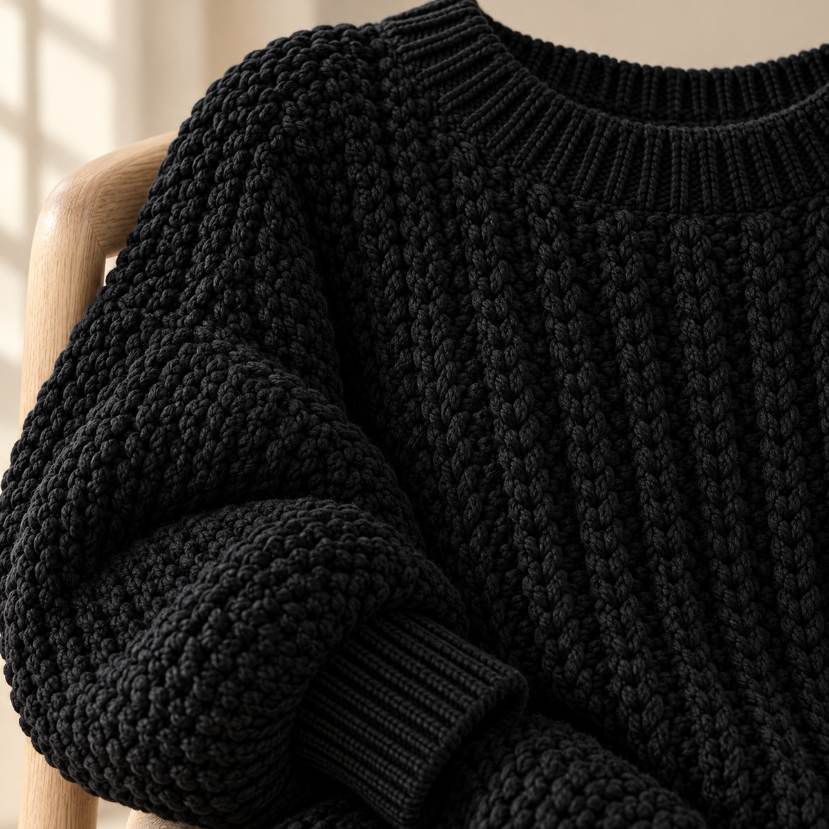 Oversized Crochet Sweater Pattern PDF – Beginner Textured Pullover