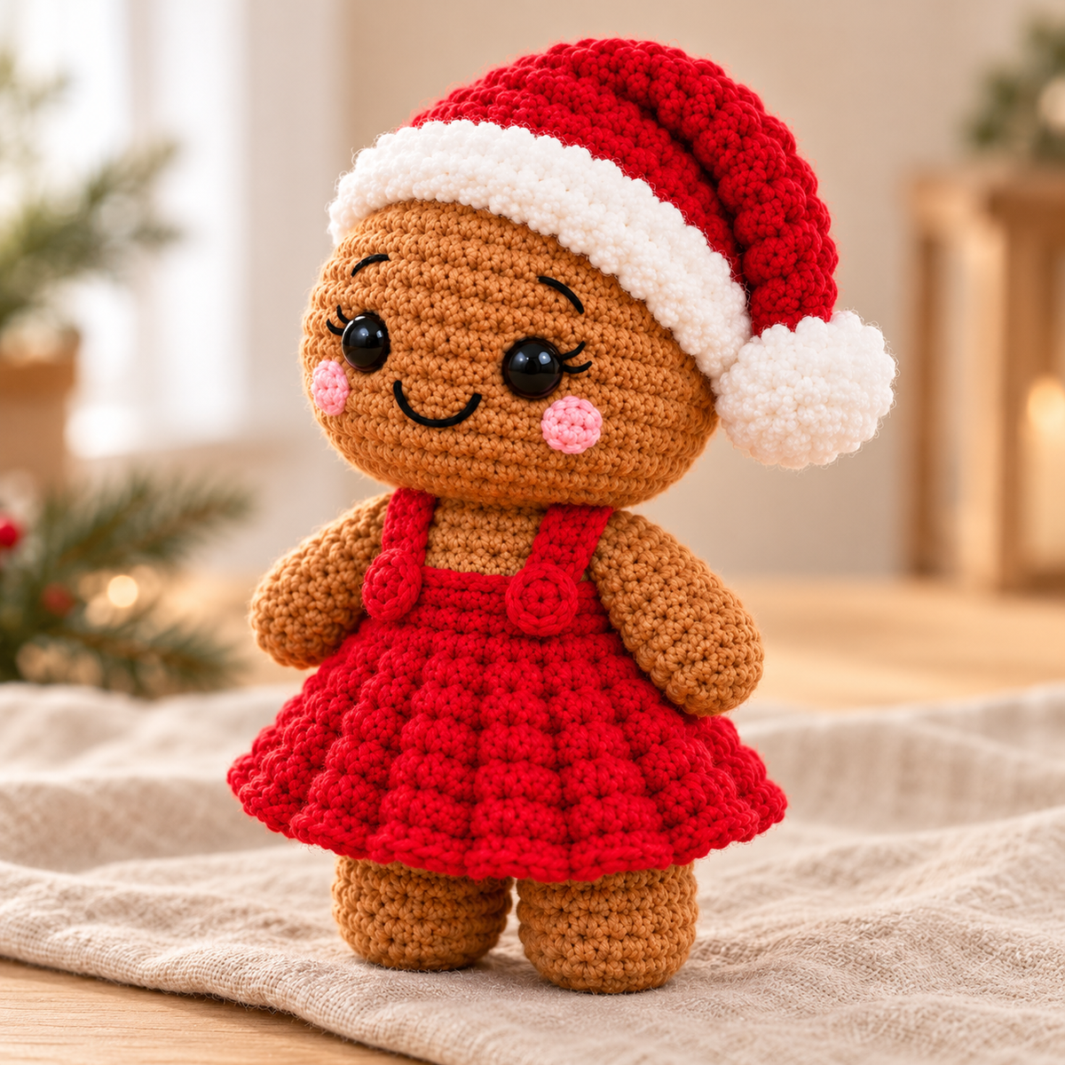 Gingerbread Couple Crochet Pattern PDF – Christmas Amigurumi Dolls