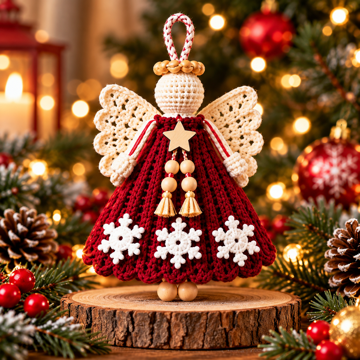5 Crochet Angel Ornament Patterns Bundle, Christmas Angel Amigurumi PDF, Tree Decorations