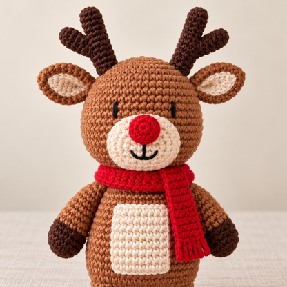 5 Christmas Crochet Doll Patterns PDF – Santa, Elf & Reindeer Bundle