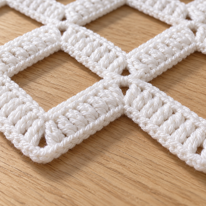 Crochet Table Runner Pattern PDF – Easy Granny Square, No-Sew Boho Decor