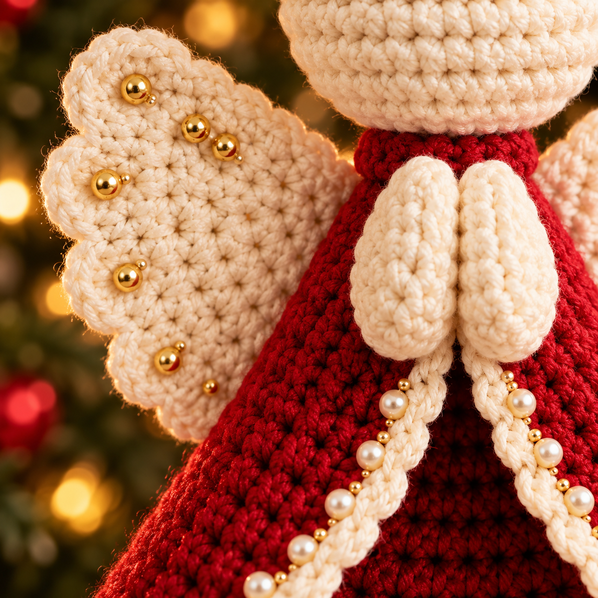 Christmas Angel Ornament Crochet Pattern PDF – Amigurumi Tree Decor