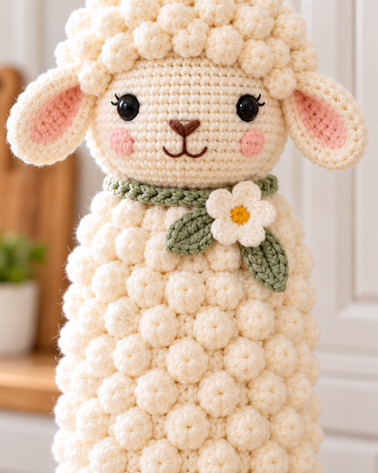 Sheep & Cow Crochet Bag Holder Patterns PDF – Farmhouse Kitchen Decor