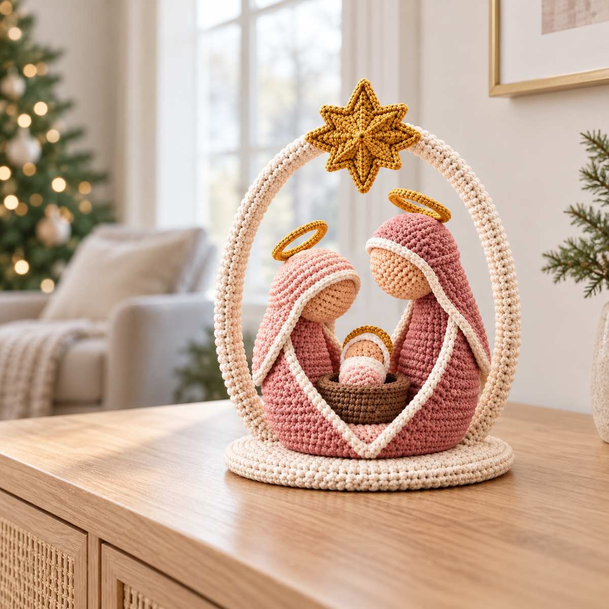 Crochet Nativity Scene Pattern PDF – Holy Family Amigurumi Set
