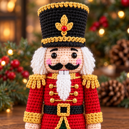 Crochet Nutcracker Pattern – Christmas Soldier Amigurumi PDF