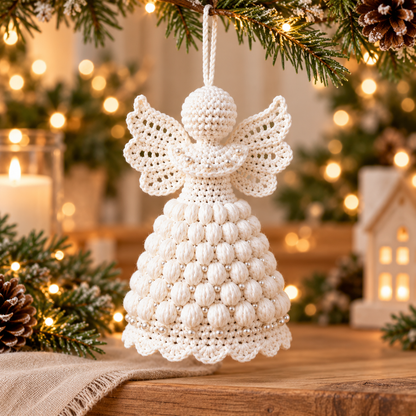 3 Crochet Angel Ornament Patterns PDF – Christmas Tree Decor Bundle