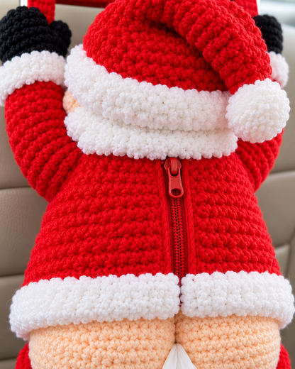 Funny Santa Tissue Holder Crochet Pattern PDF – Christmas Car Decor