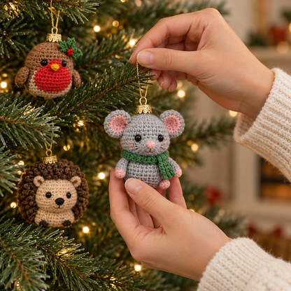 20 Christmas Ornament Crochet Patterns PDF – Beginner Amigurumi Baubles Bundle