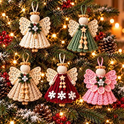 5 Crochet Angel Ornament Patterns Bundle, Christmas Angel Amigurumi PDF, Tree Decorations