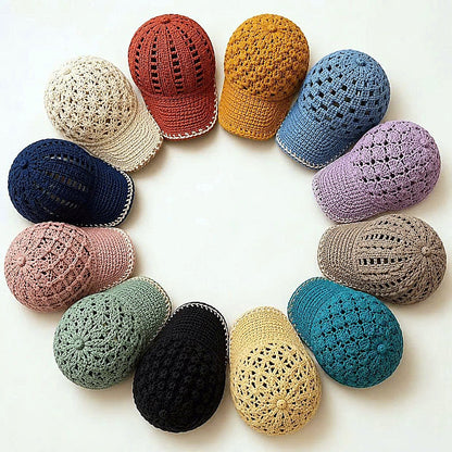 12 Crochet Cap Patterns Bundle | Lace Baseball Hat | Summer Crochet PDF Download