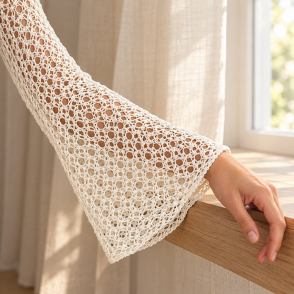 Laguna Crochet Beach Dress Pattern PDF – Mesh Cover Up Dress