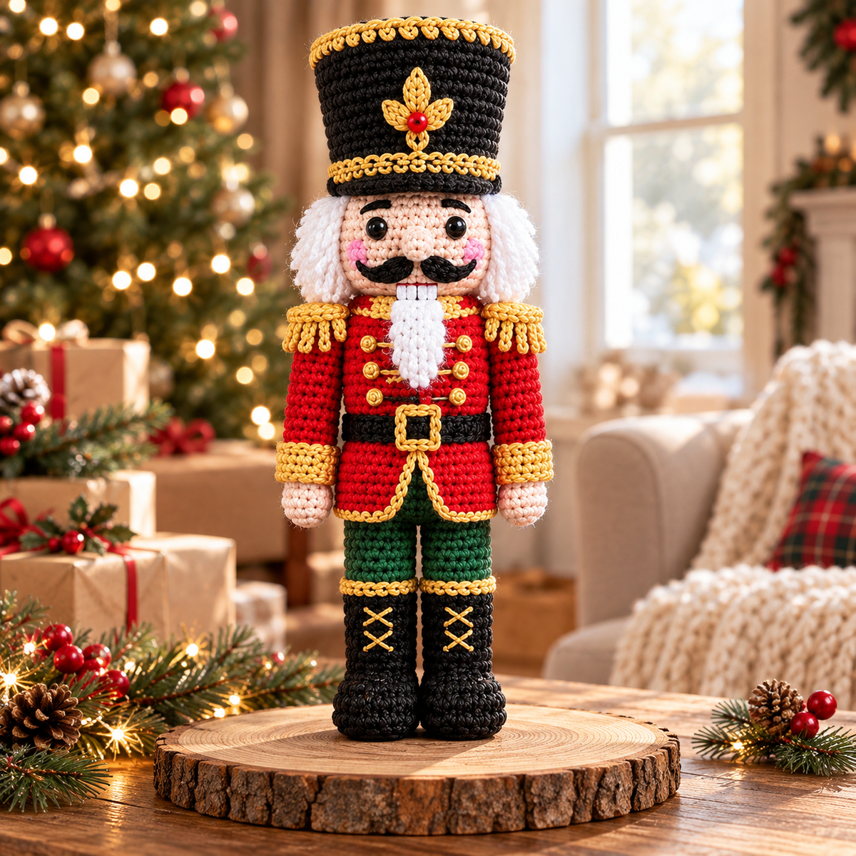 Crochet Nutcracker Pattern – Christmas Soldier Amigurumi PDF