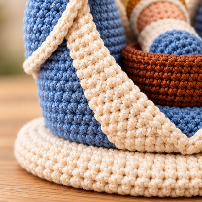 Crochet Nativity Scene Pattern PDF – Holy Family Amigurumi Set