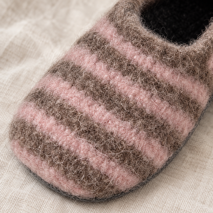 SoftFelt Crochet Slippers Pattern PDF – Cozy Felted Wool House Shoes