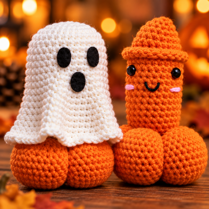 Surprise Halloween Ghost Crochet Pattern PDF | Funny Amigurumi Ghost with Removable Cover