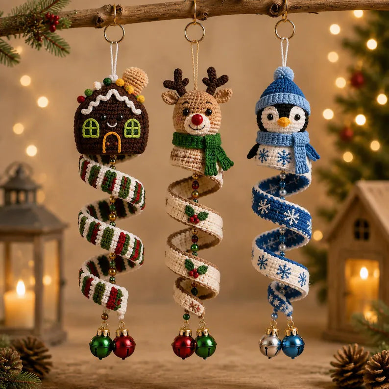 10+ Christmas Amigurumi Ornament Patterns – Spiral Crochet Bundle PDF