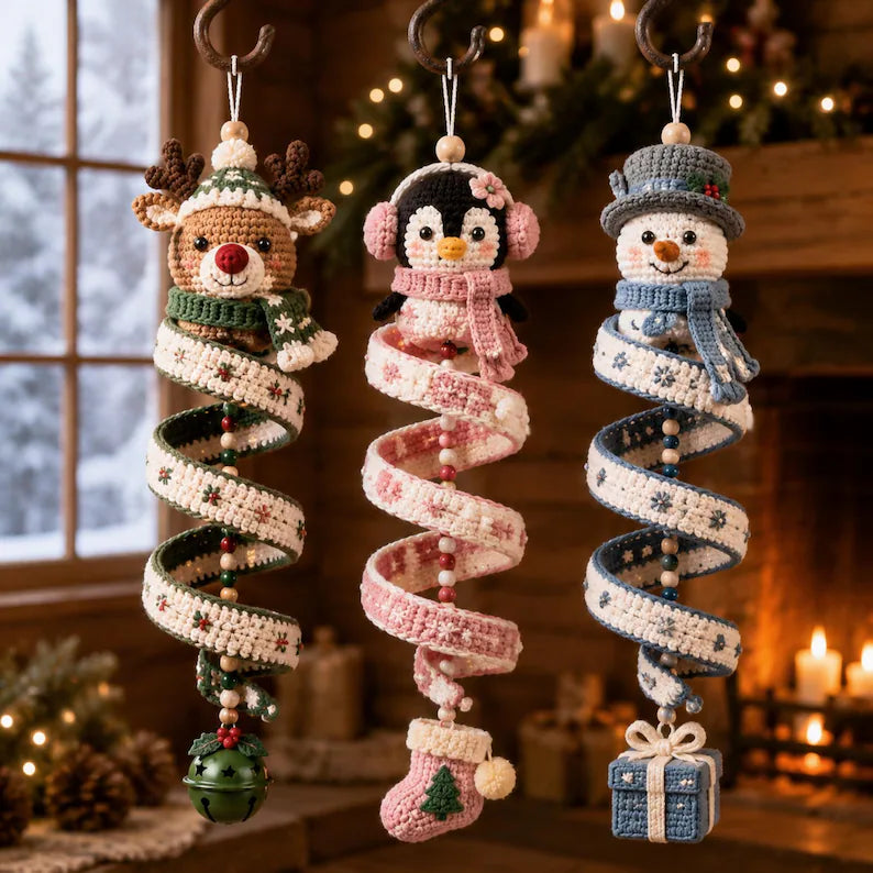 10+ Christmas Amigurumi Ornament Patterns – Spiral Crochet Bundle PDF
